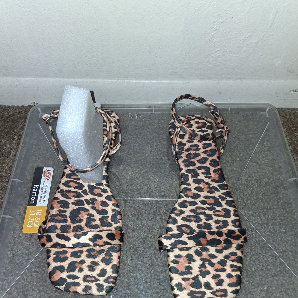 Stylish Leopard Print Women's Sandals